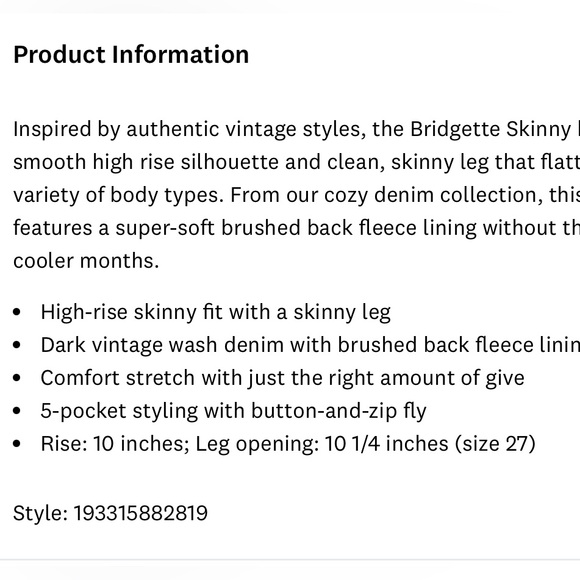 LUCKY BRAND Bridgette high rise skinny jean - Picture 3 of 3